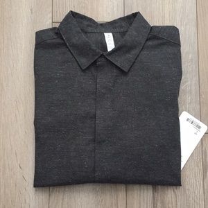 lululemon athletica Shirts - Lululemon City Slate SS Buttondown in black lululemon athletica Shirts - Lululemon City Slate SS Buttondown in black